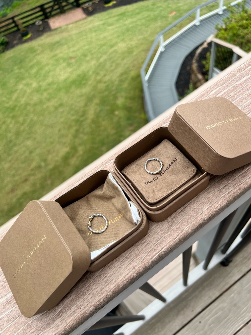 David Yurman petite cable rings (set of 2)